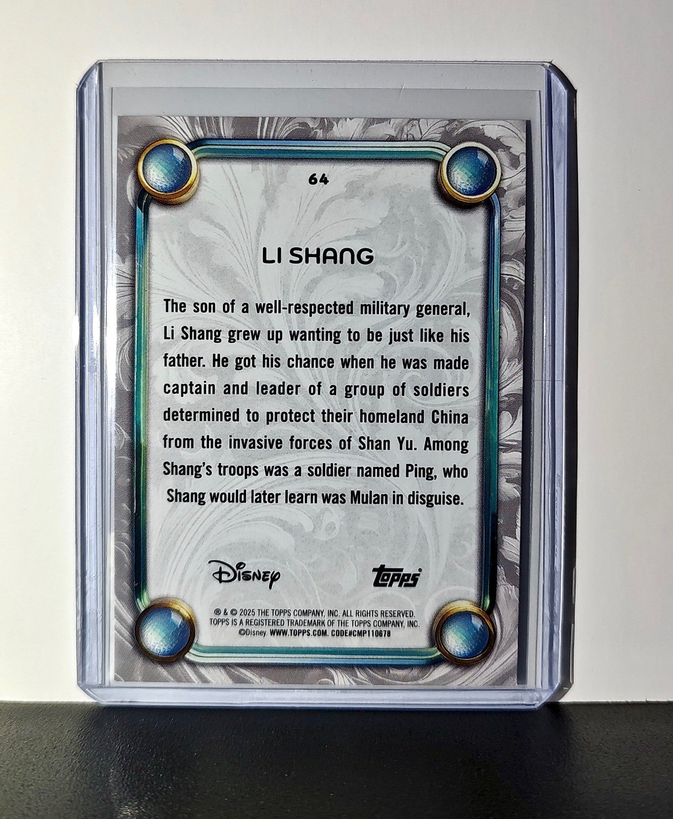 Li Shang 2025 Topps Disney Wonder #64 Card Mulan