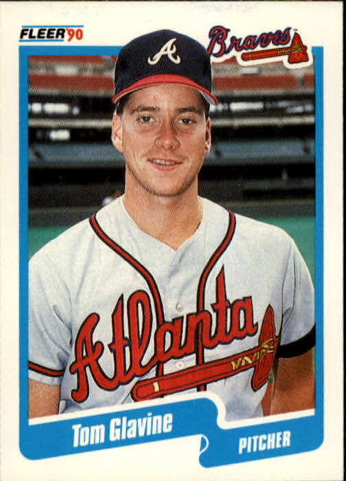 1990 Tom Glavine Fleer Baseball Card #583