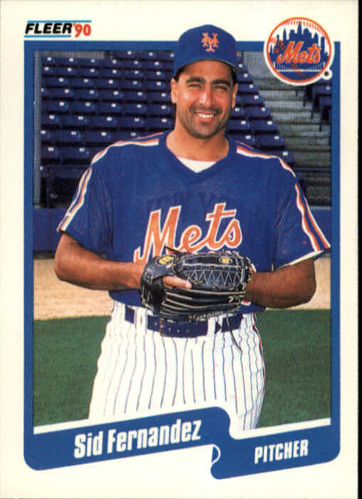 1990 Sid Fernandez Fleer Baseball Card #203