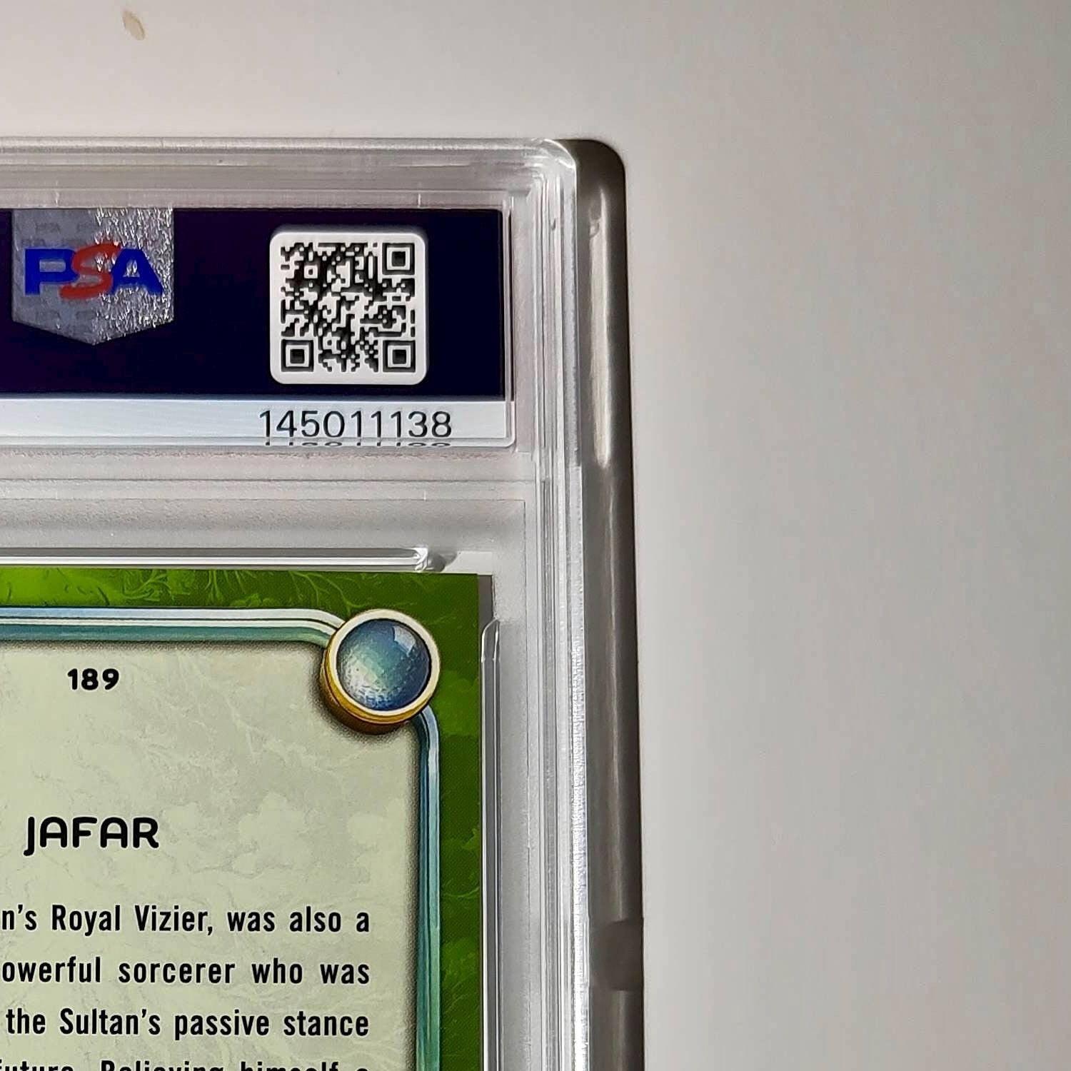 Jafar 2025 Topps Disney Wonder #189 Card Aladdin (2019) PSA 10