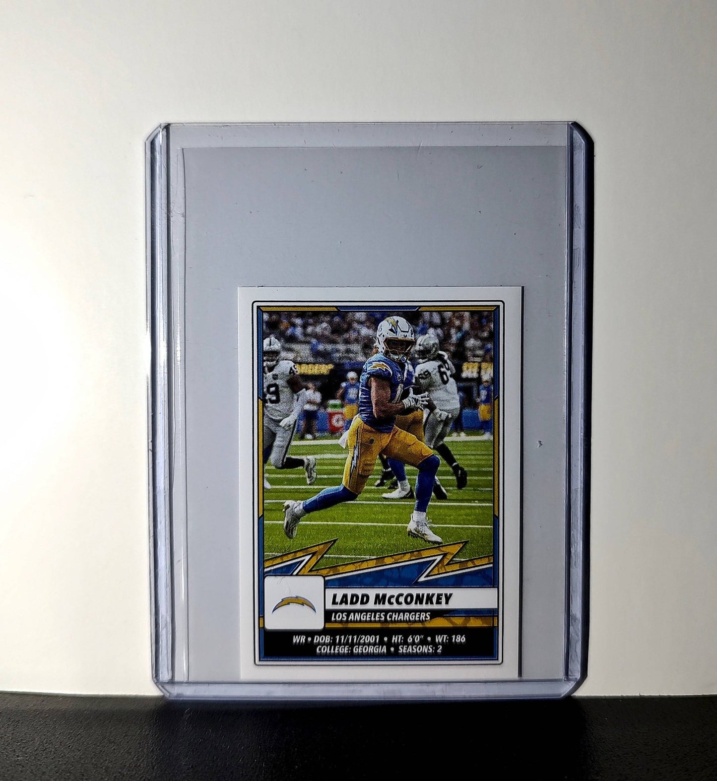 Ladd McConkey 2025 Panini NFL #282 Sticker Los Angeles Chargers