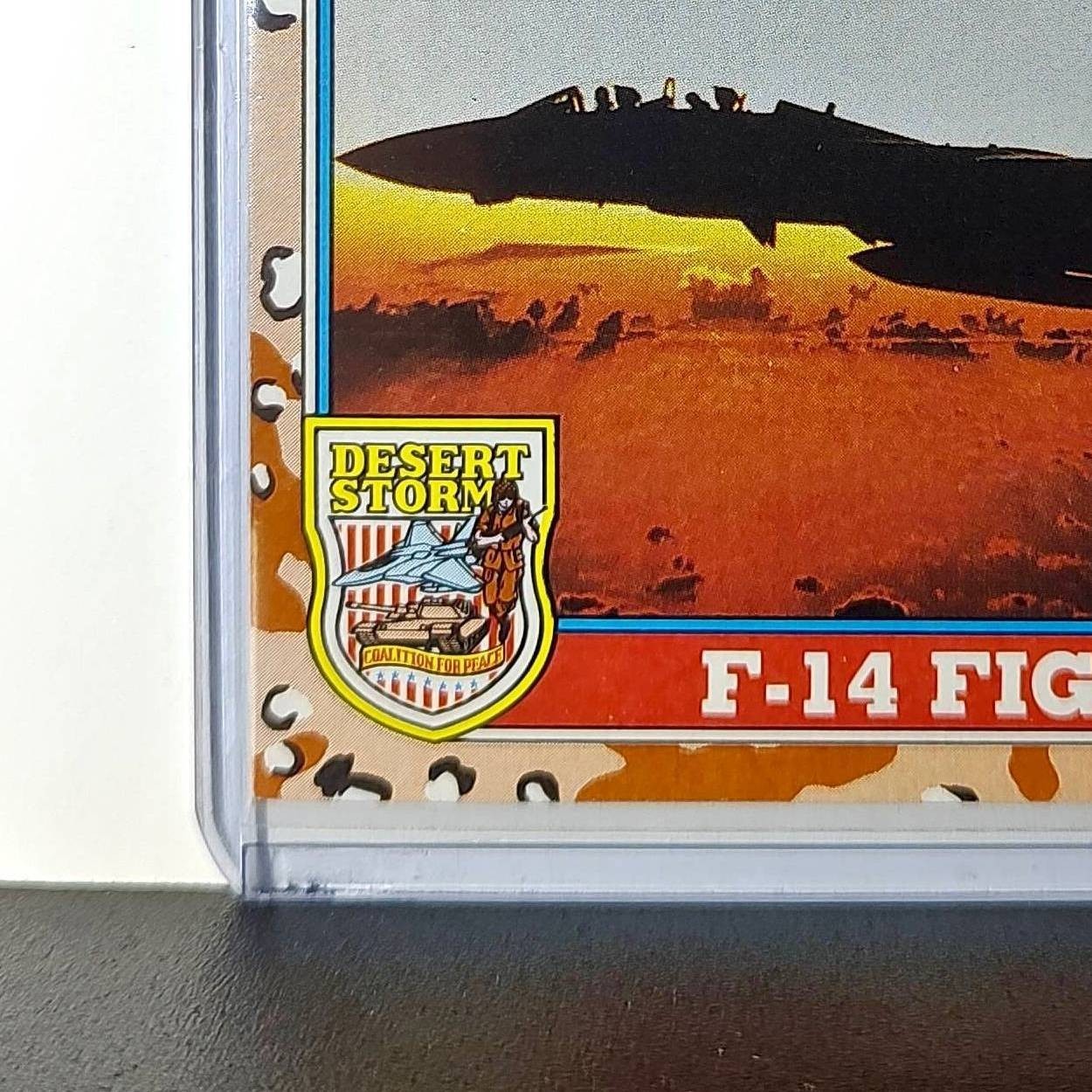 F-14 Fighter 1991 Topps Desert Storm #110 Card