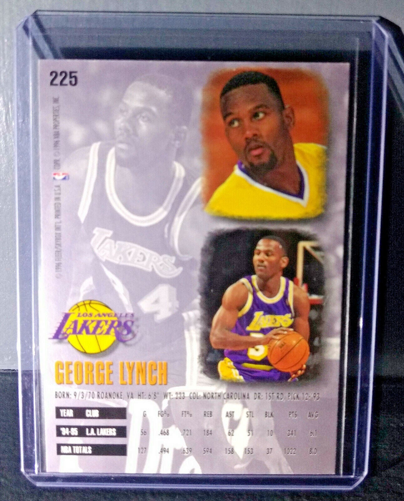 1995-96 George Lynch #225 Basketball Card