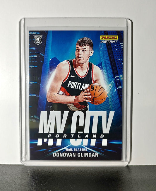 Donovan Clingan Rookie 2024-25 Panini MyCity NBA #24 Card Trail Blazers 1/268