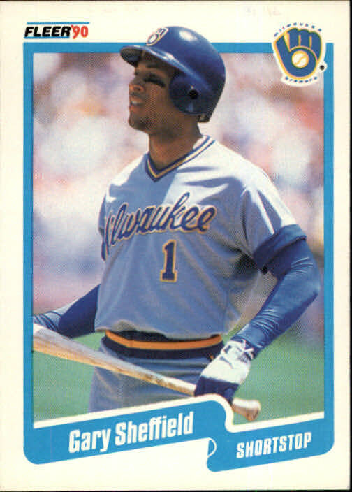 1990 Gary Sheffield Fleer Baseball Card #336