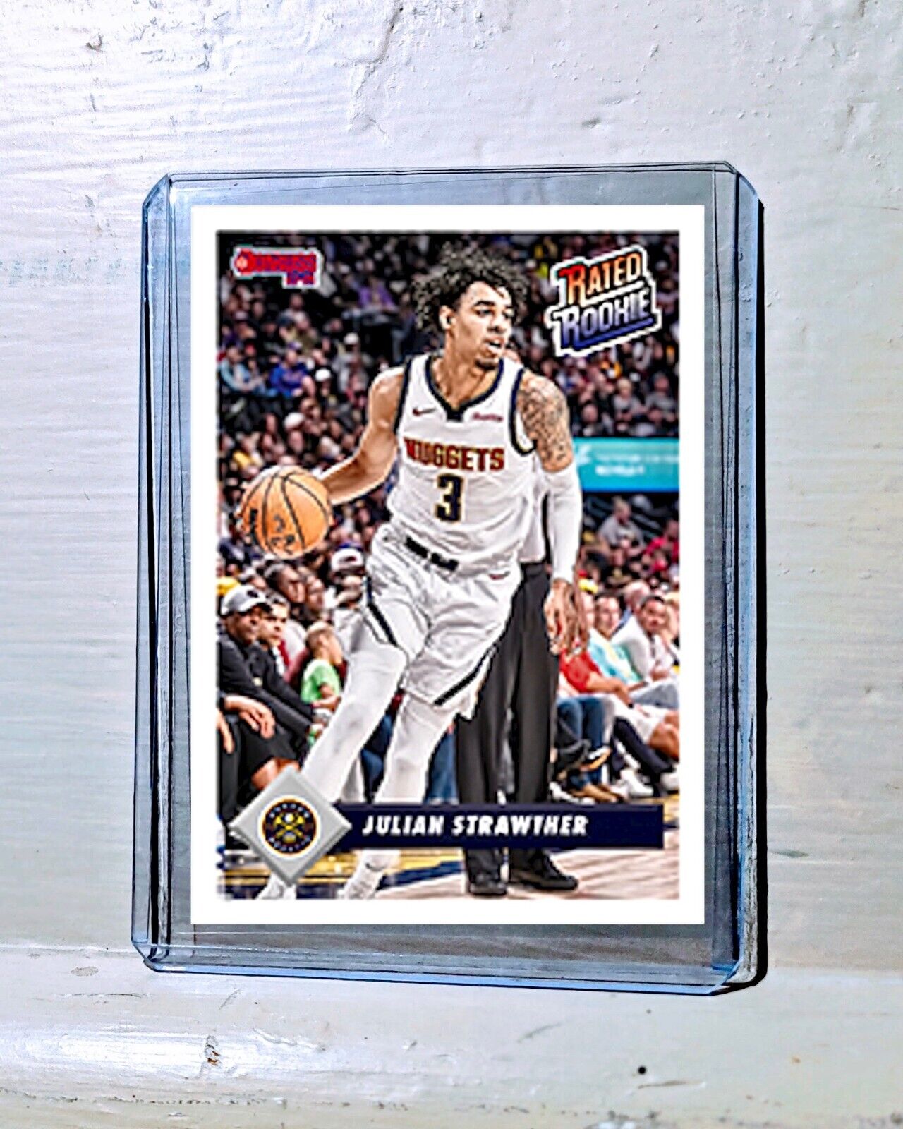 Julian Strawther 2023-24 Panini NBA #15 Rated Rookie Retro Card Nuggets 1/715