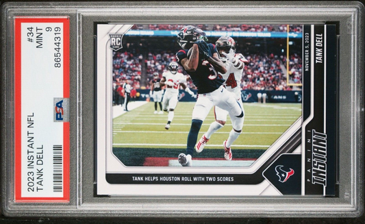 Tank Dell 2023 Panini NFL Rookie Football #34 Card 1 of 109 Texans PSA 9 Mint