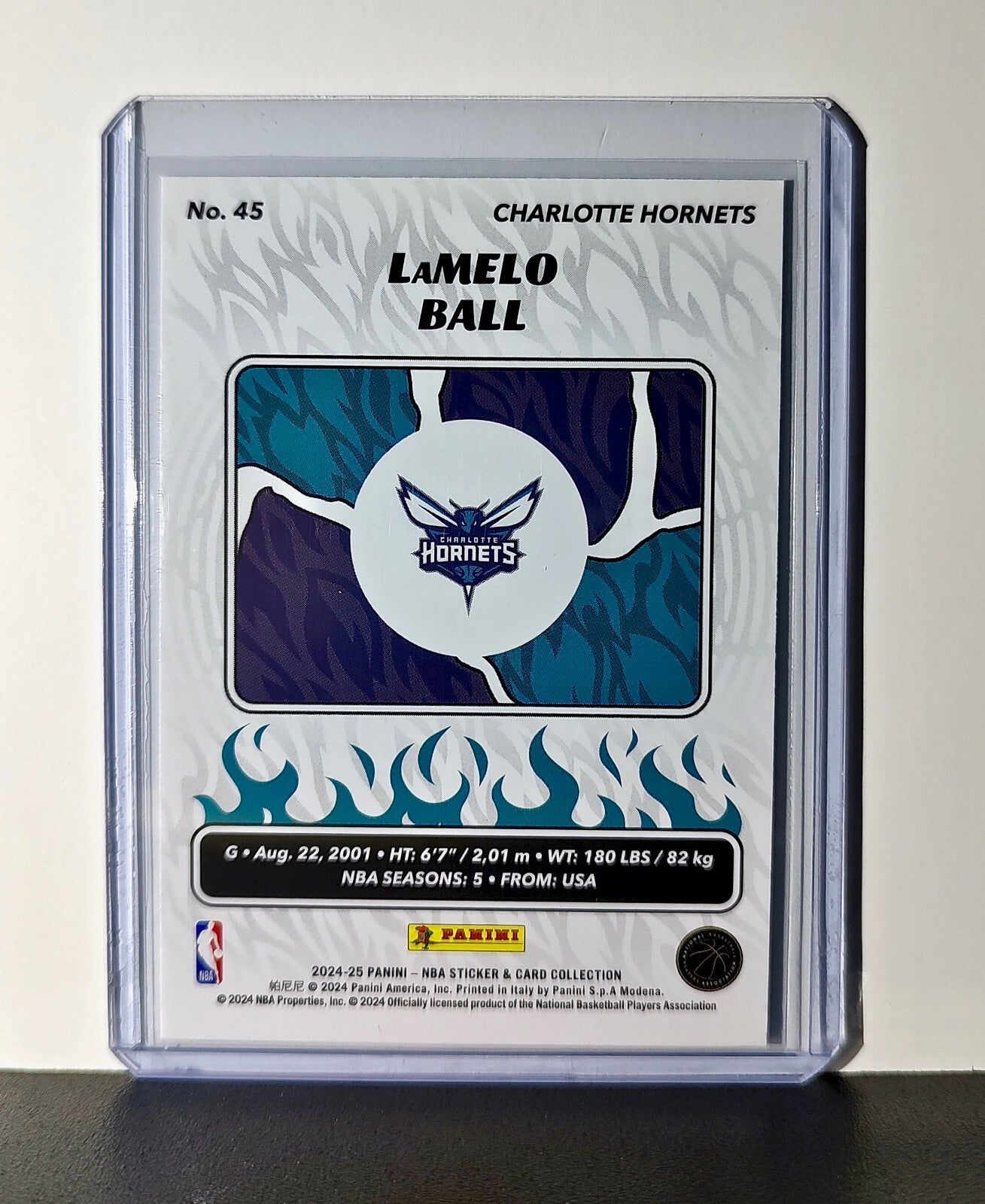 LaMelo Ball 2024-25 Panini NBA #45 Sticker Card Charlotte Hornets