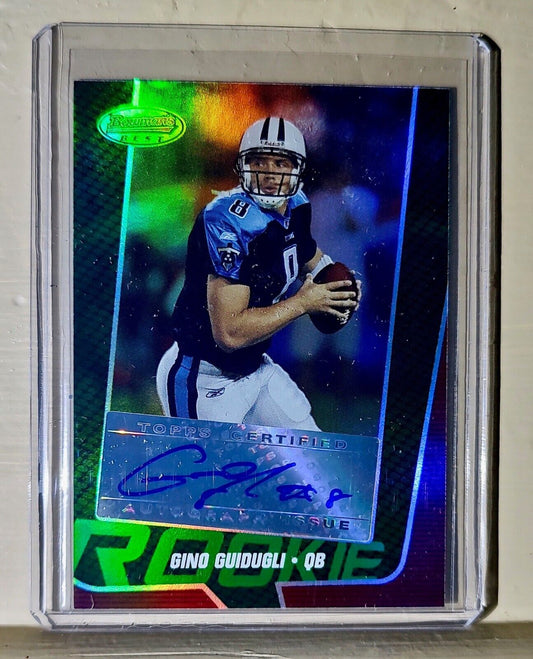 Gino Guidugi 2005 Topps Bowman’s Best Autographed #143 NFL Card Titans