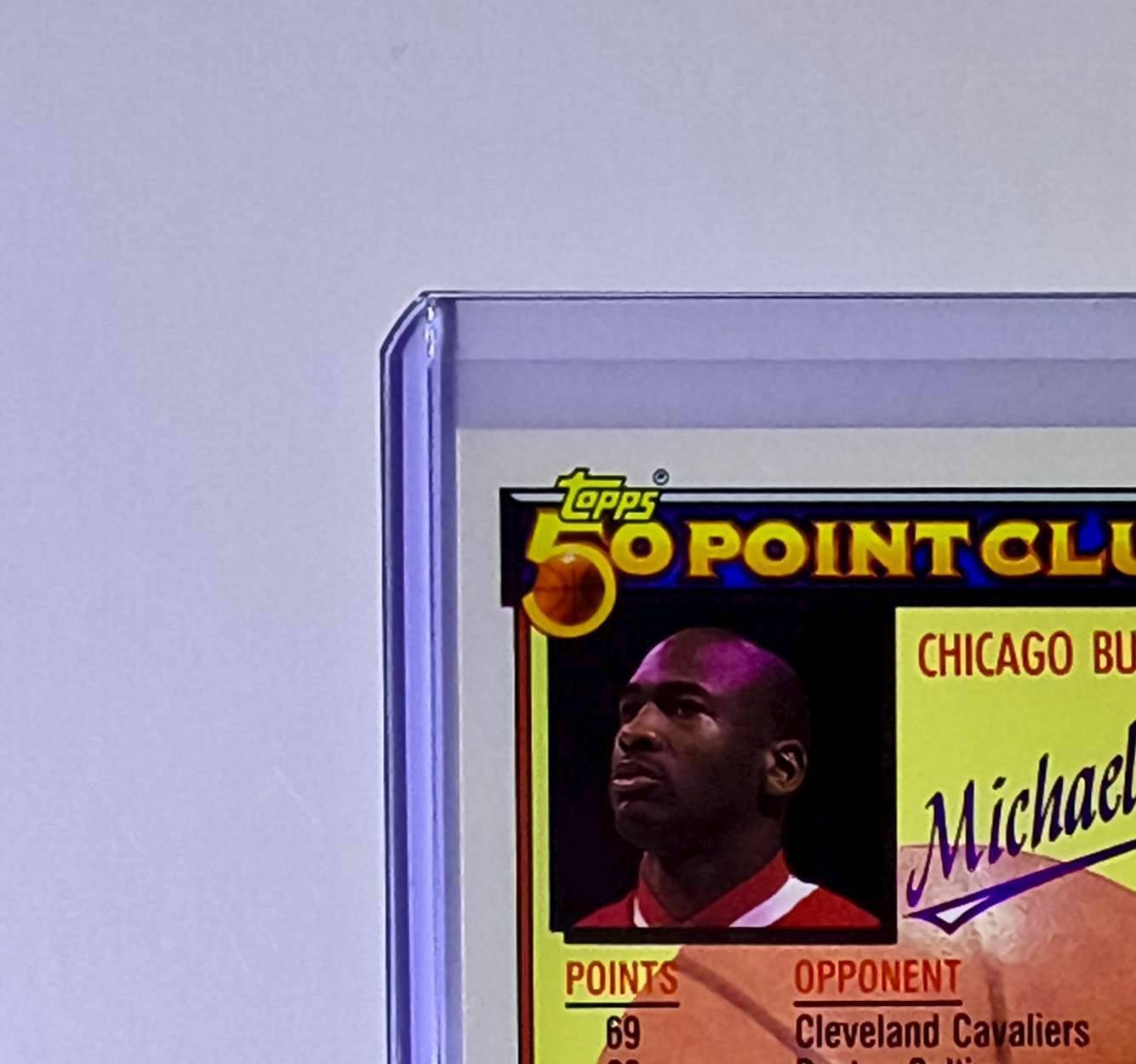 Michael Jordan 1992-93 Topps 50 Point Club #205 Basketball Card Chicago Bulls
