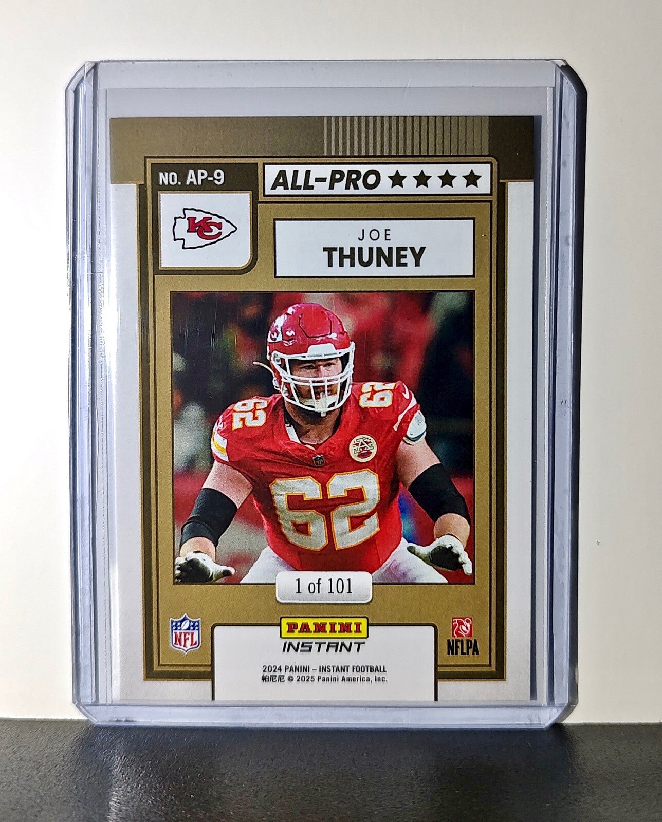 Joe Thuney 2024 All-Pro Panini NFL #9 Football Card Kansas City Chiefs 1 of 101