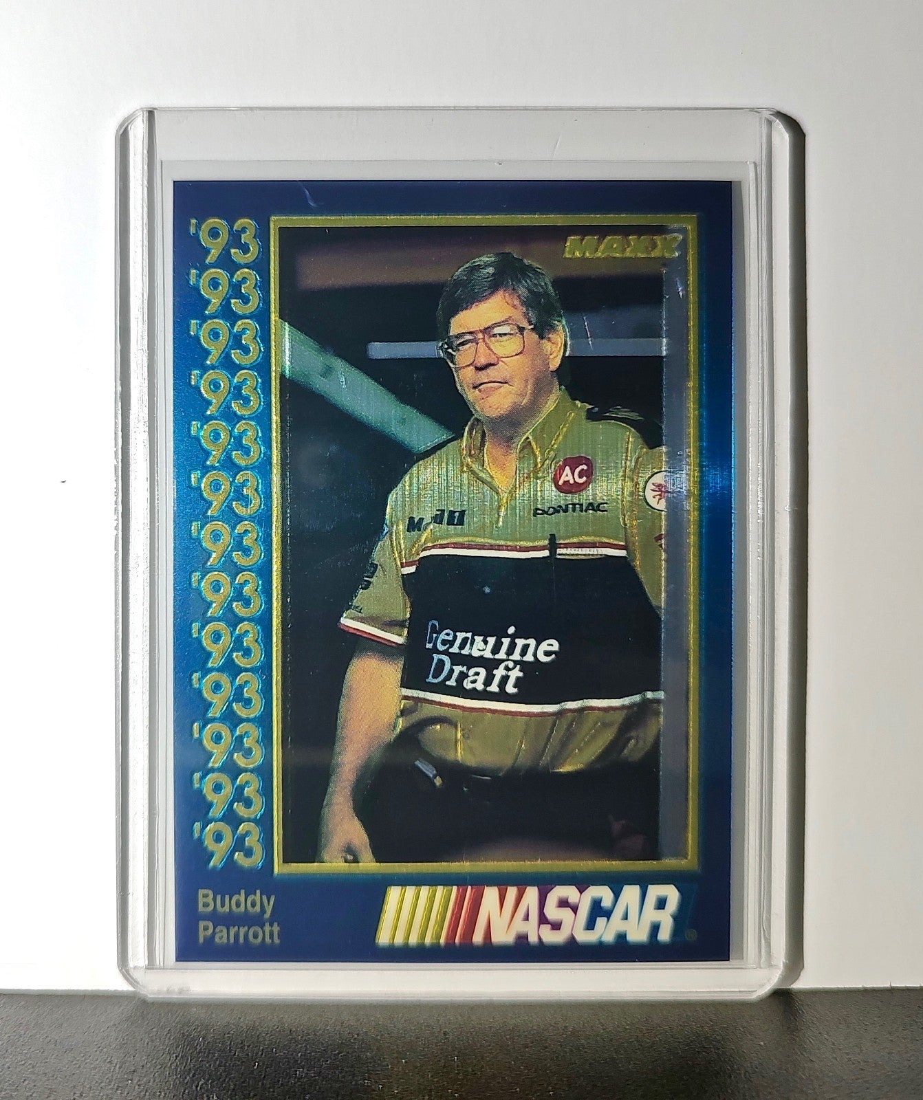 Buddy Parrott 1993 Maxx Premier Plus Racing #139 NASCAR Card Penske Racing South