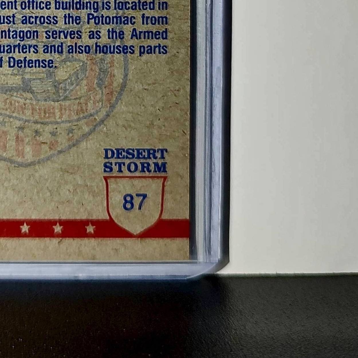 The Pentagon 1991 Topps Desert Storm #87 Card