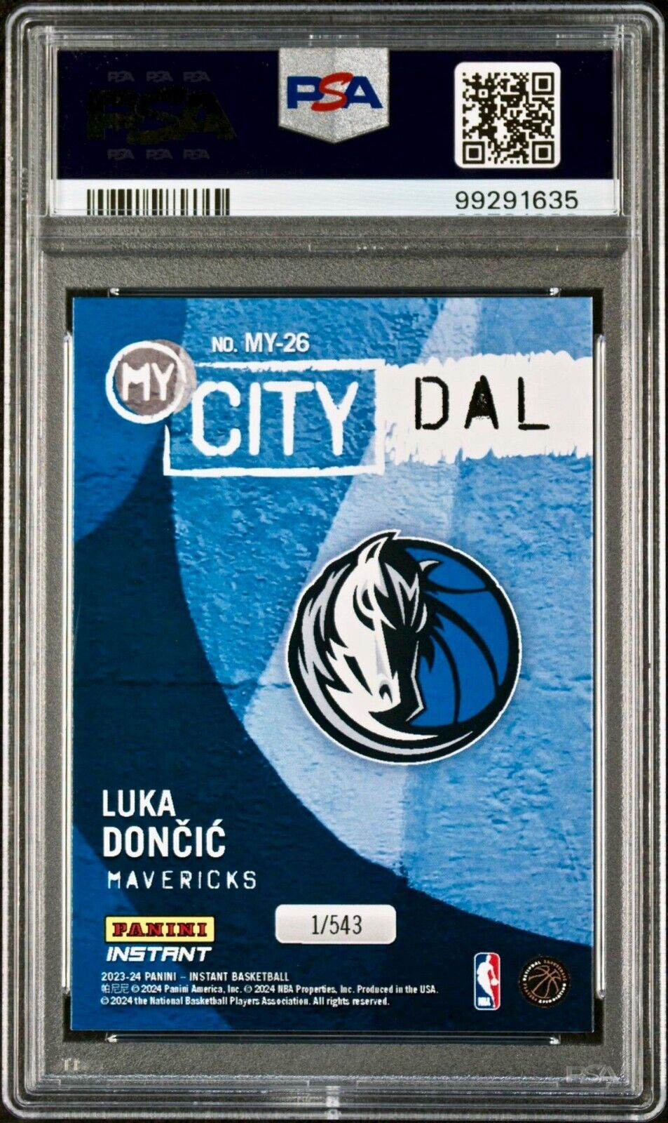 Luka Doncic 2023 Panini MyCity NBA #MY-26 Basketball Card PSA 9 Mint