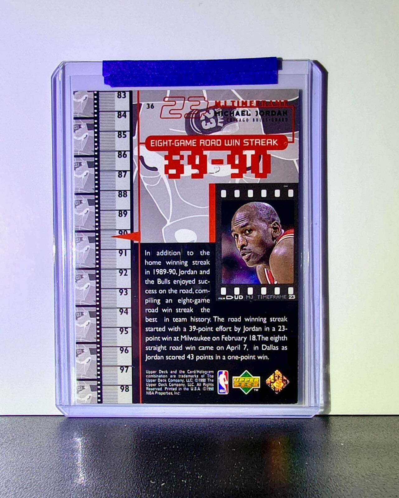 Michael Jordan 1998-99 Upper Deck MJ Timeframe #36 Basketball Card Chicago Bulls