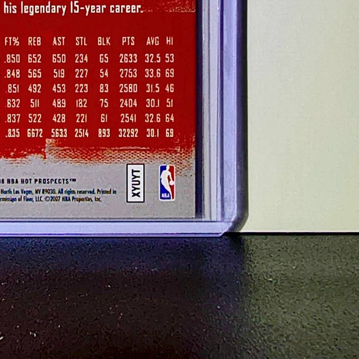 Michael Jordan 2007-08 Fleer Hot Prospects Stat Tracker ST-27 Card Chicago Bulls