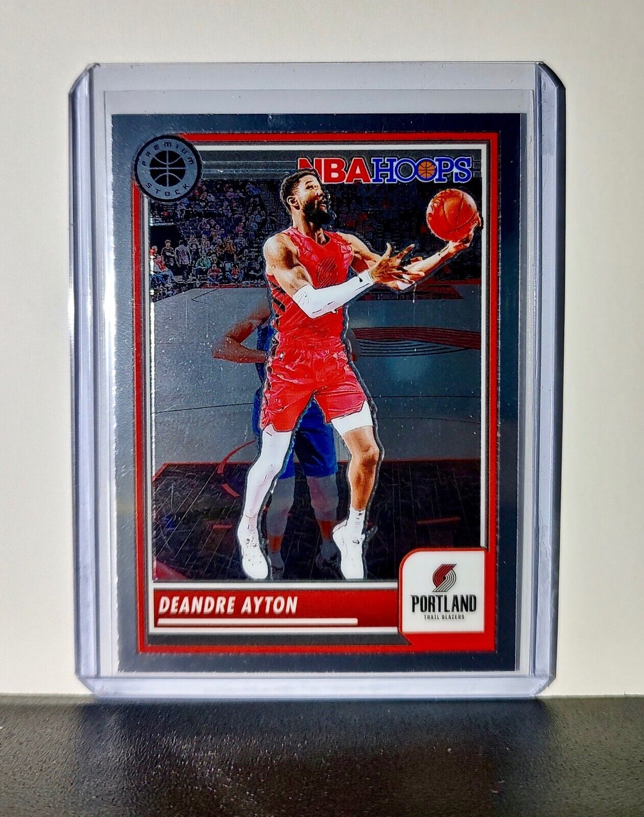 Deandre Ayton 2023-24 Panini Premium Stock NBA Hoops #11 Card Trail Blazers