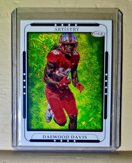 Daewood Davis 2023 SAGE NFL Artistry Football #34 Card