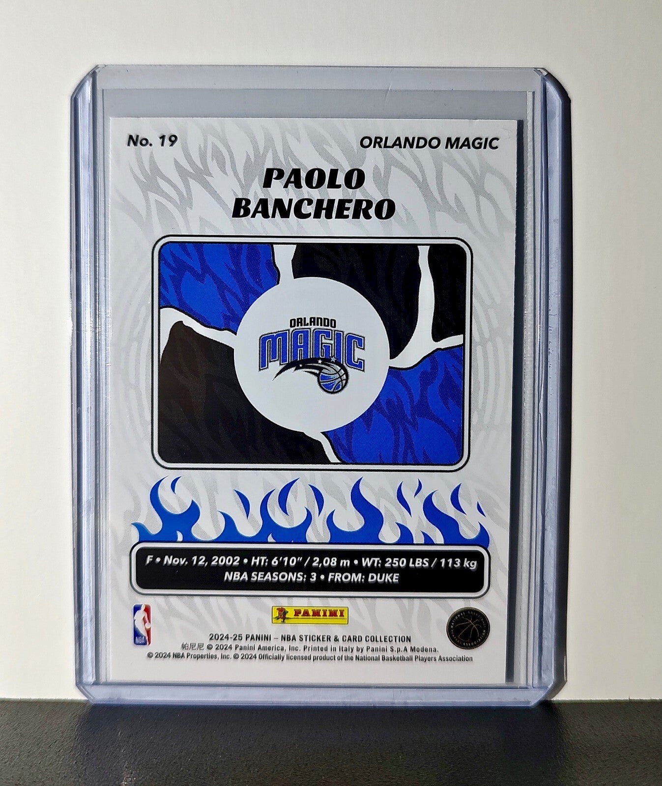 Paolo Banchero 2024-25 Panini NBA #19 Sticker Card Orlando Magic