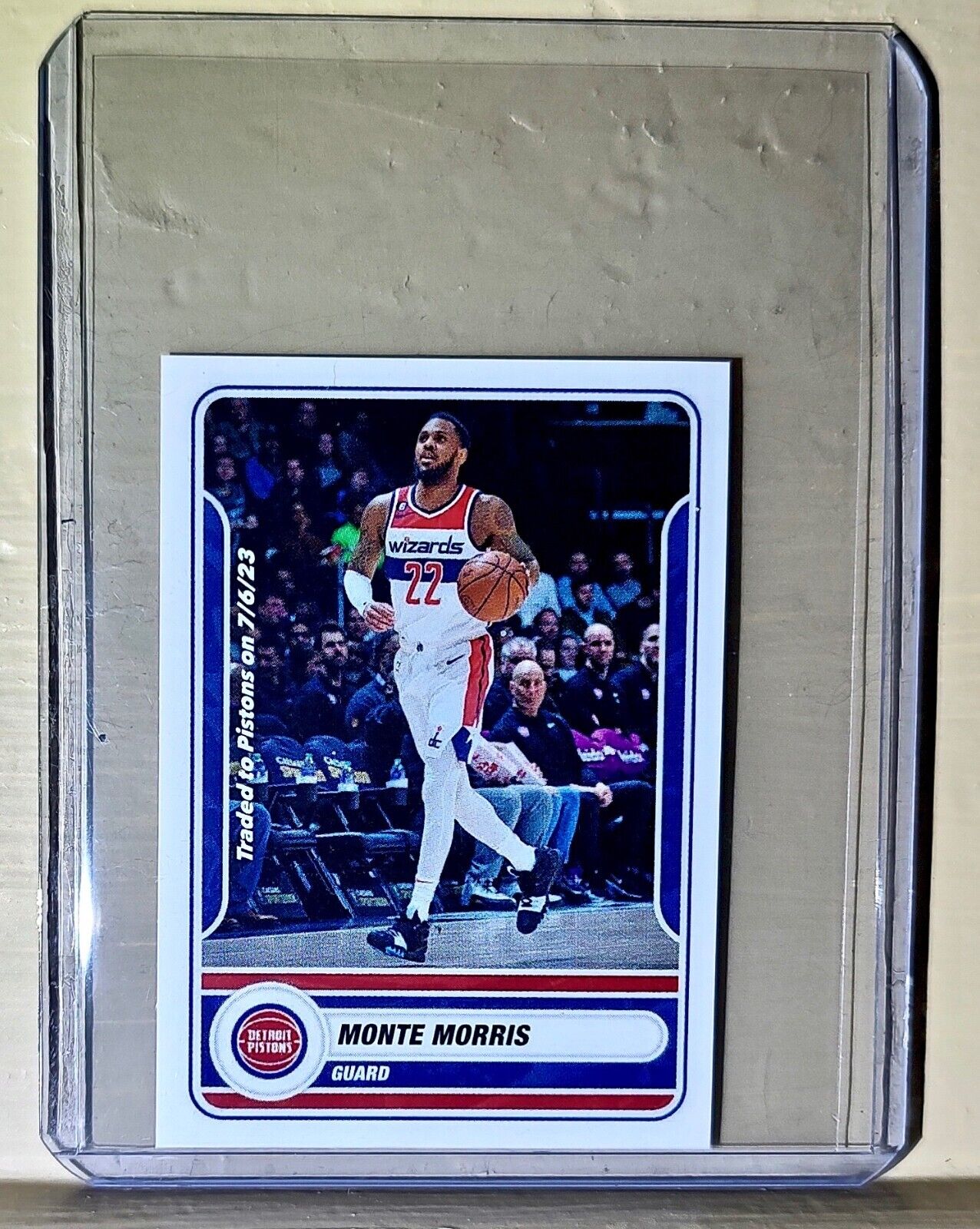 2023-24 Monte Morris Panini NBA Basketball #189 Sticker Detroit Pistons