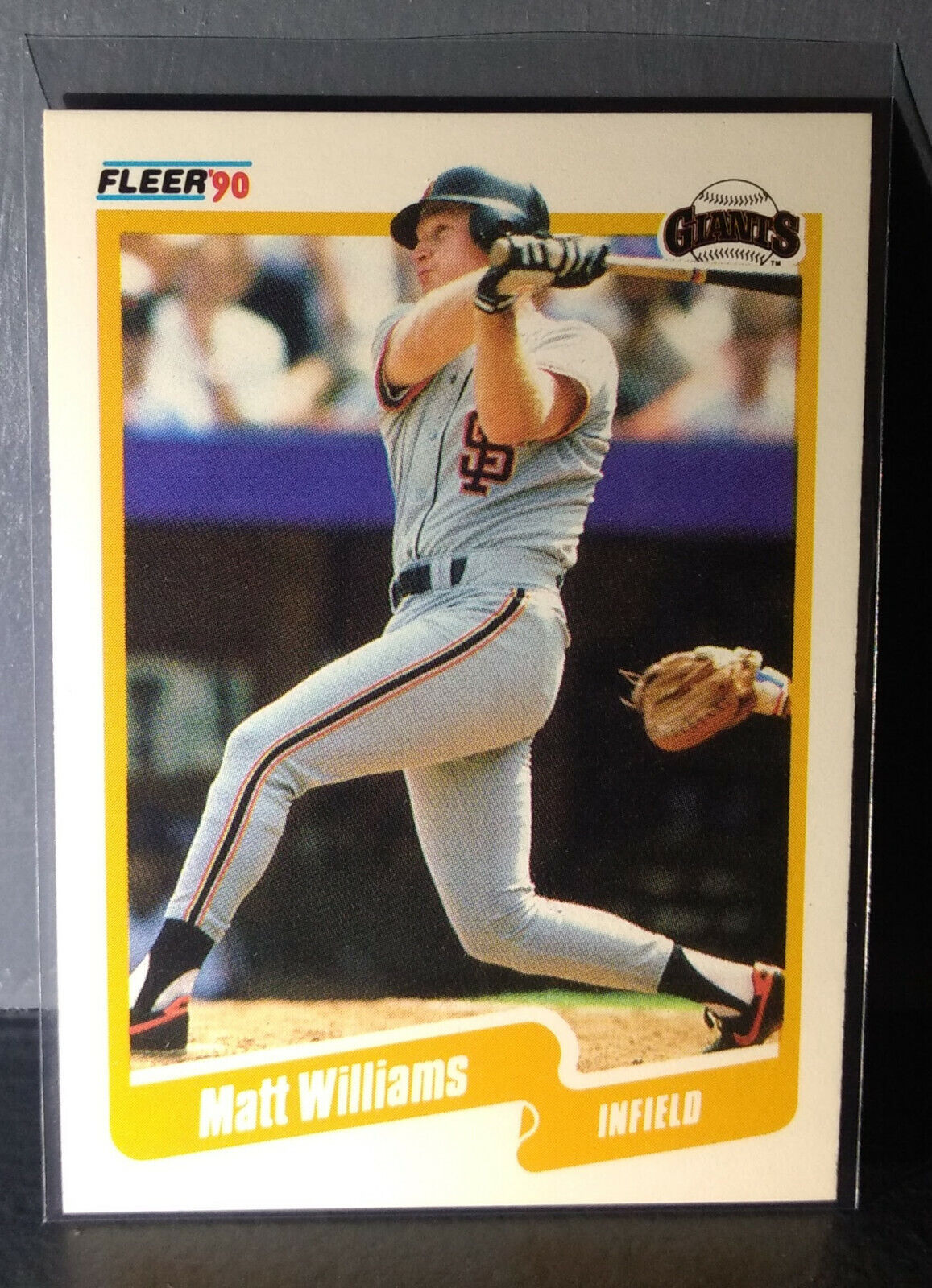 1990 Matt Williams Fleer Baseball Card #75