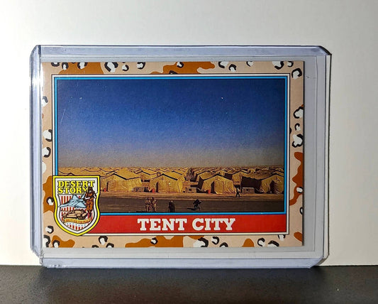 Tent City 1991 Topps Desert Storm #175 Card