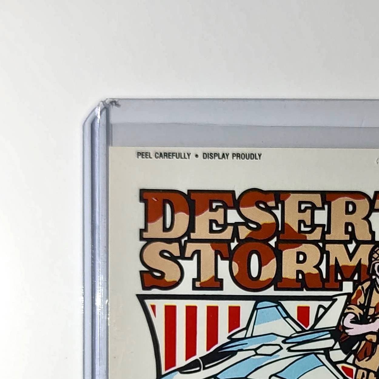 Desert Storm VAR 1991 Topps Desert Storm #17 Sticker Card