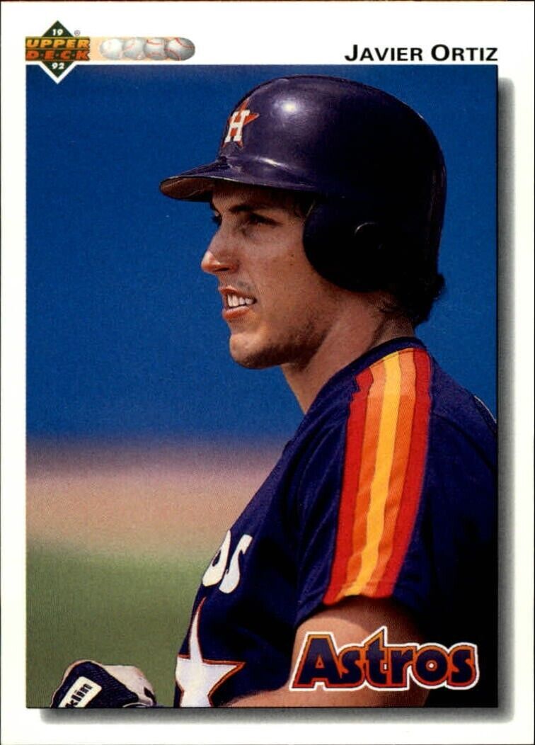 Javier Ortiz 1992 Upper Deck MLB #657 Baseball Card Houston Astros