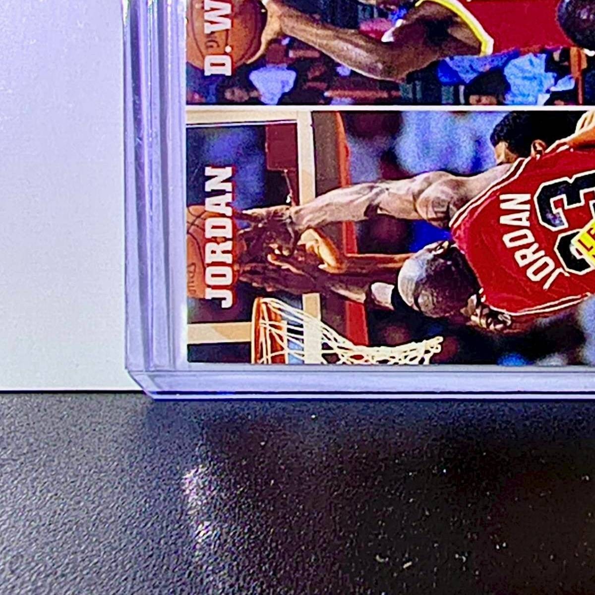 Michael Jordan Wilkins Malone 1993-94 NBA Hoops League Leaders #283 Card Bulls
