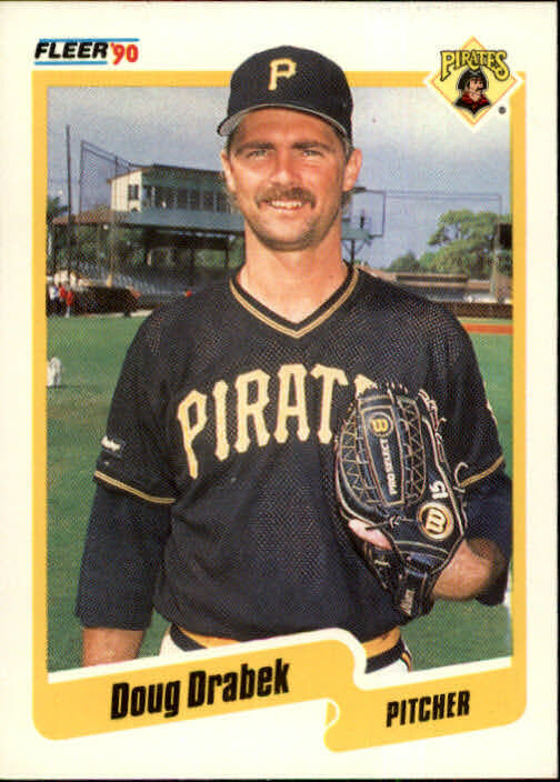 1990 Doug Drabek Fleer Baseball Card #465