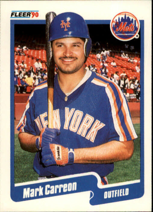 1990 Mark Carreon Fleer Baseball Card #198