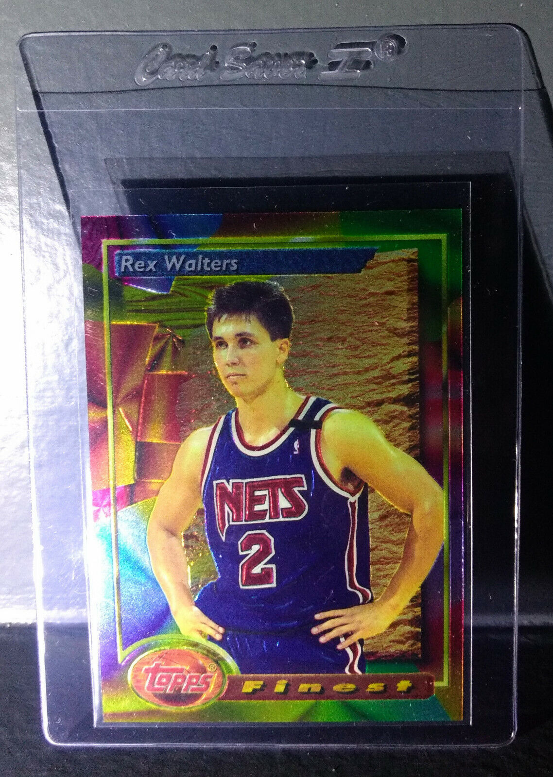 1993-94 Topps Finest Rex Walters #190 Rookie Basketball Card