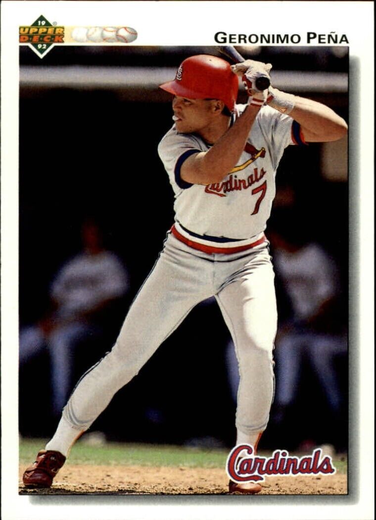 Geronimo Pena 1992 Upper Deck MLB #596 Baseball Card St. Louis Cardinals