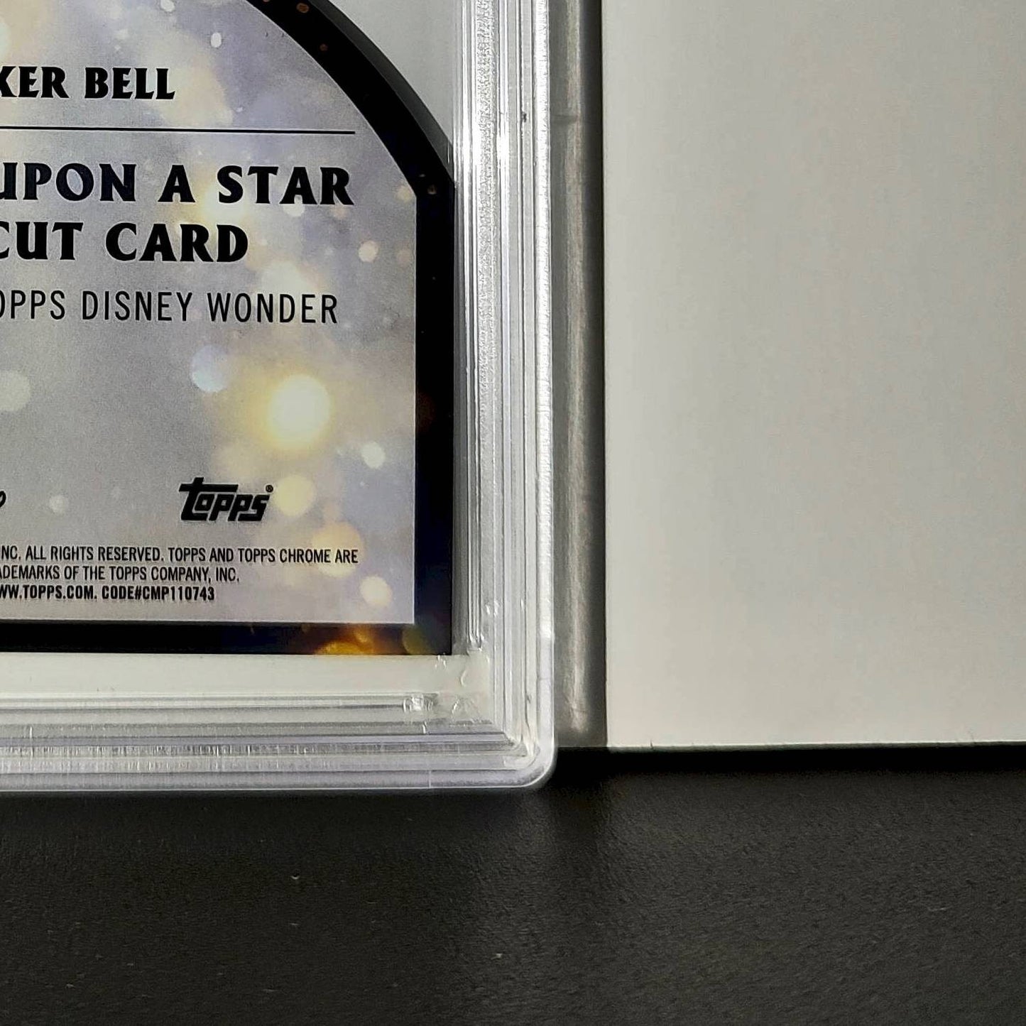 Tinker Bell 2025 Topps Chrome Disney #W-7 Wish Upon A Star Die Cut PSA 9