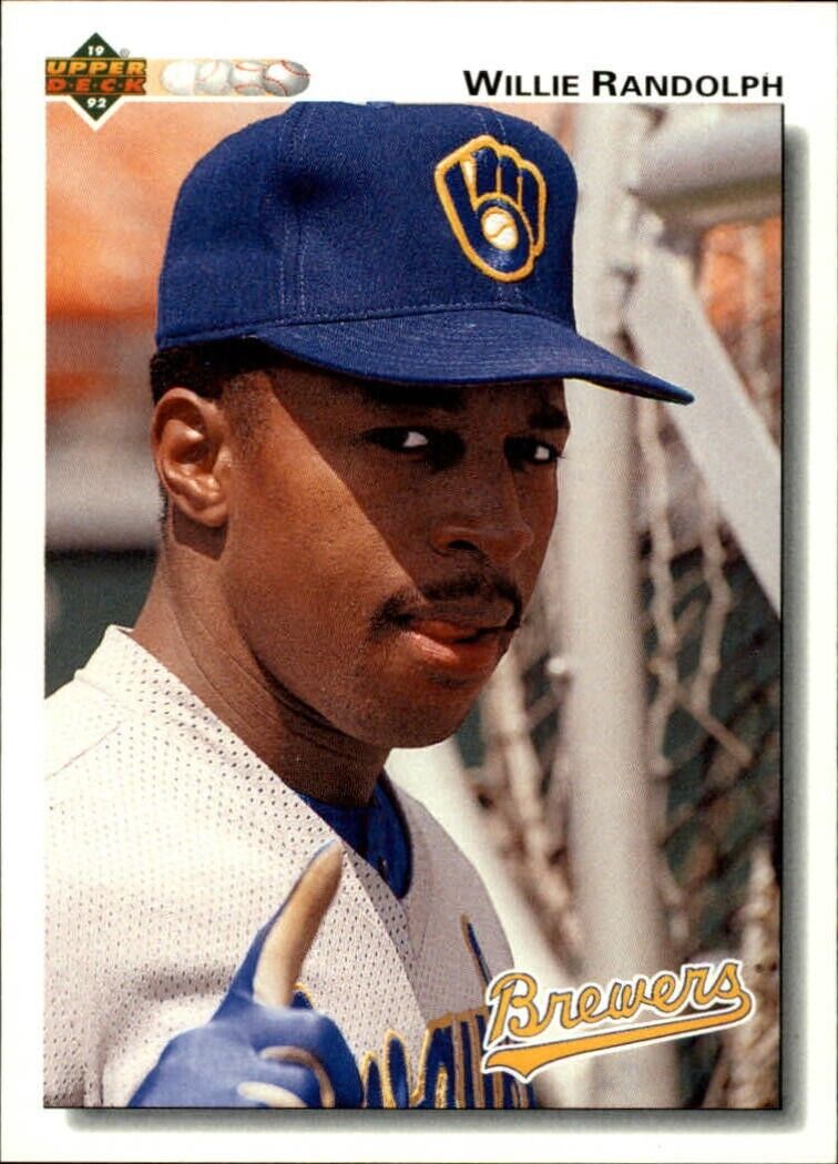 Willie Randolph 1992 Upper Deck MLB #211 Baseball Card Milwaukee Brewers