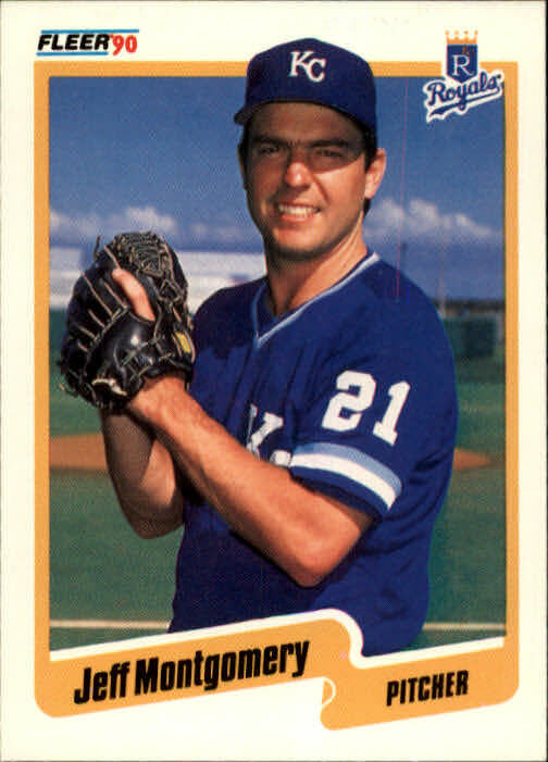 1990 Jeff Montgomery Fleer Baseball Card #115