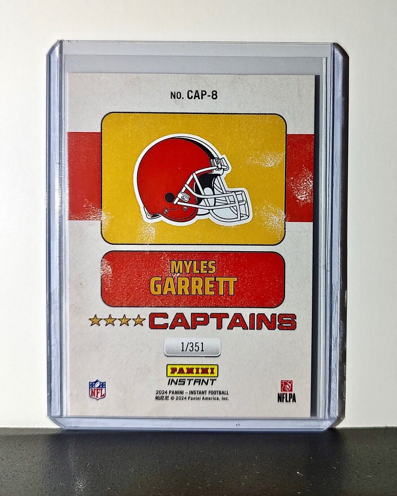 Myles Garrett 2024 Panini Captains NFL #8 Card Cleveland Browns 1/351