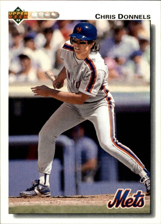 Chris Donnels 1992 Upper Deck MLB #44 Baseball Card New York Mets