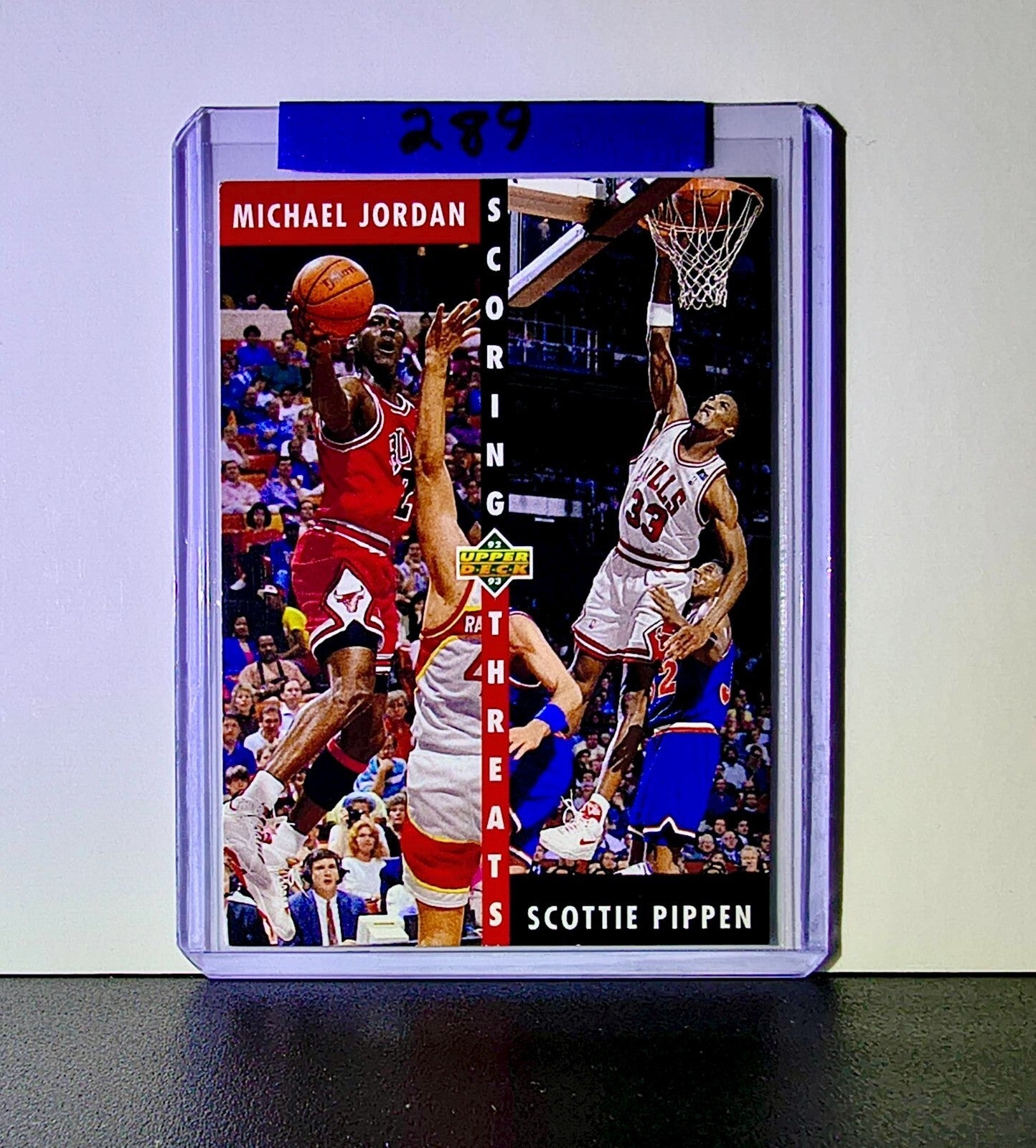 Michael Jordan Scottie Pippen 1992-93 Upper Deck Scoring Threats #62 Card Bulls
