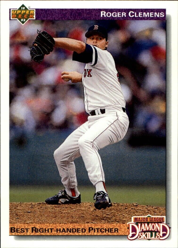 Roger Clemens 1992 Upper Deck MLB #641 DS Baseball Card Boston Red Sox
