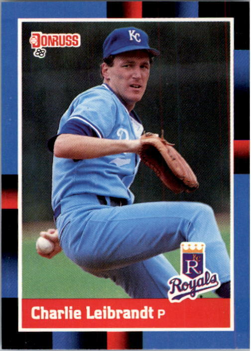 1988 Charlie Leibrandt Donruss Baseball Card #157