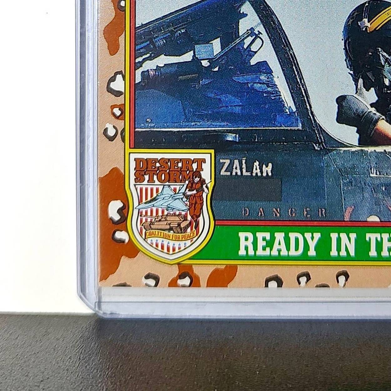 Ready in the Cockpit 1991 Topps Desert Storm #75 Card