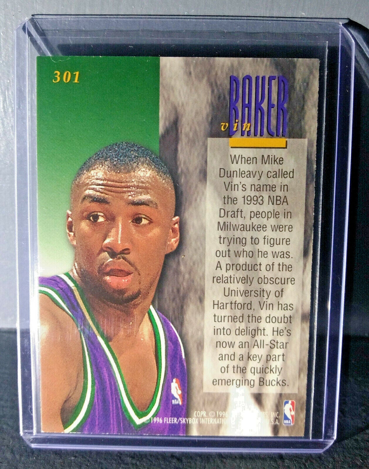 1995-96 Vin Baker Fleer Ultra #301 Encore Basketball Card