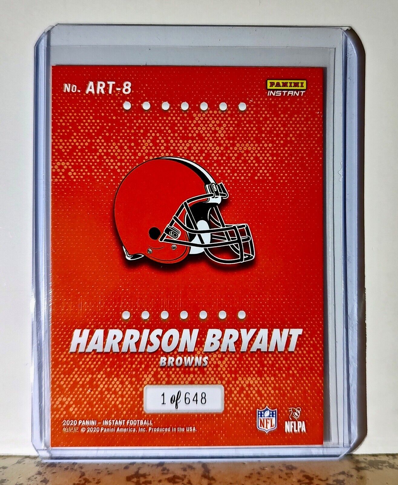 Harrison Bryant 2020 Panini All-Rookie Team NFL #8 Card 1/648 Cleveland Browns