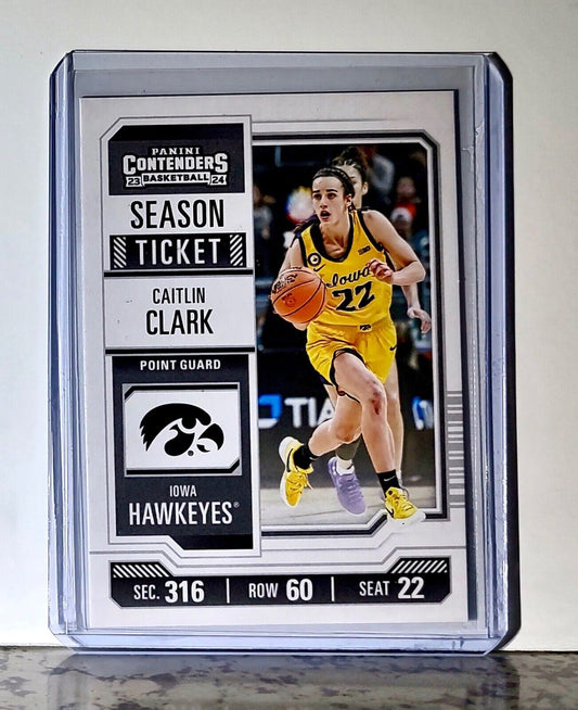 2023-24 Caitlin Clark Panini Contenders #CC2 Season Ticket Card Iowa Hawkeyes