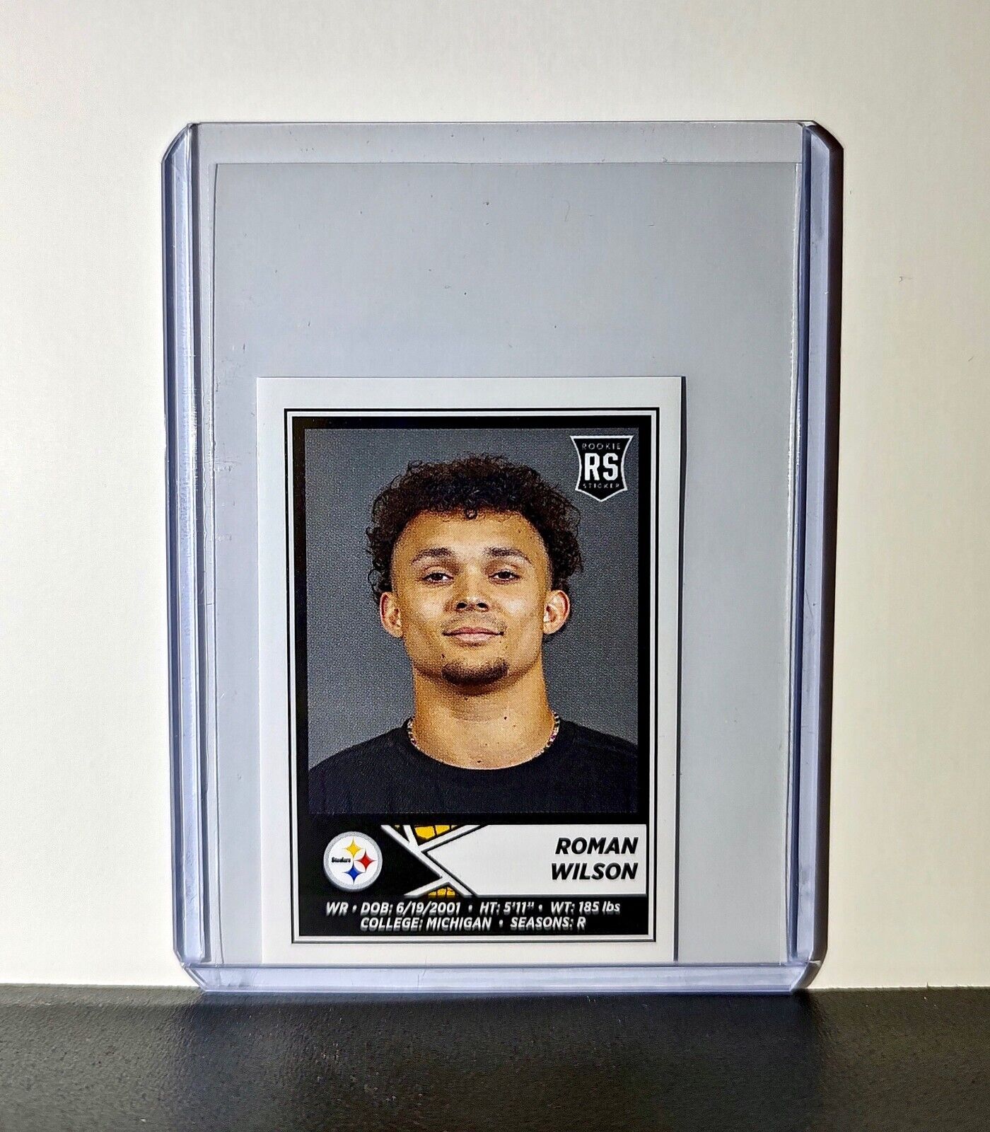 Roman Wilson 2024 Panini NFL Sticker #167 Rookie Pittsburgh Steelers