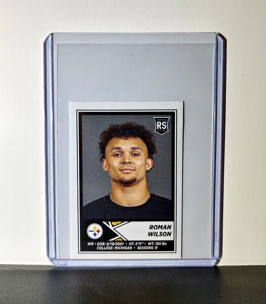 Roman Wilson 2024 Panini NFL Sticker #167 Rookie Pittsburgh Steelers