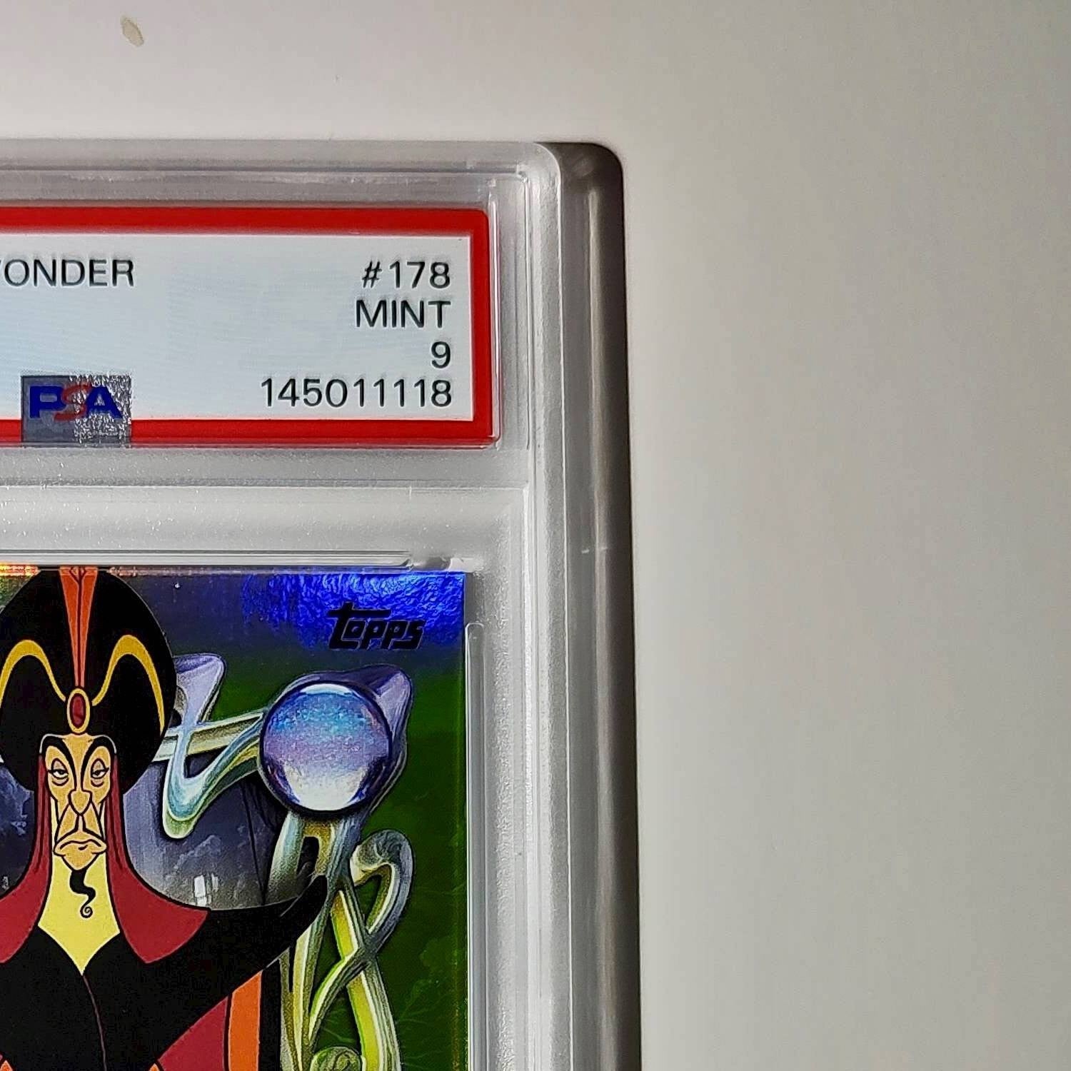 Jafar 2025 Topps Disney Wonder #178 Card Aladdin PSA 9