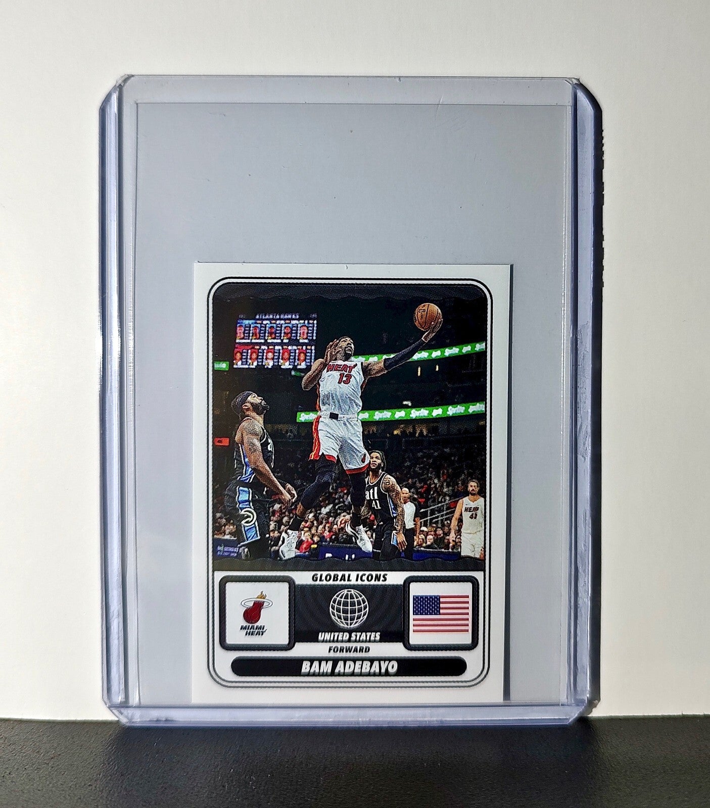 Bam Adebayo Global Icons 2024-25 Panini NBA #73 Sticker Card Miami Heat