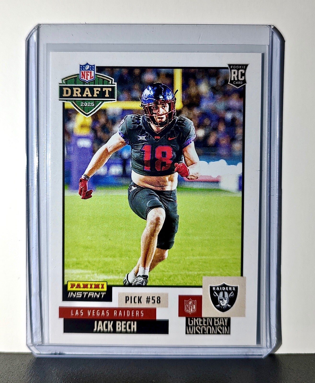 Jack Bech Rookie 2025 NFL Draft #35 Football Card Las Vegas Raiders 1 of 748
